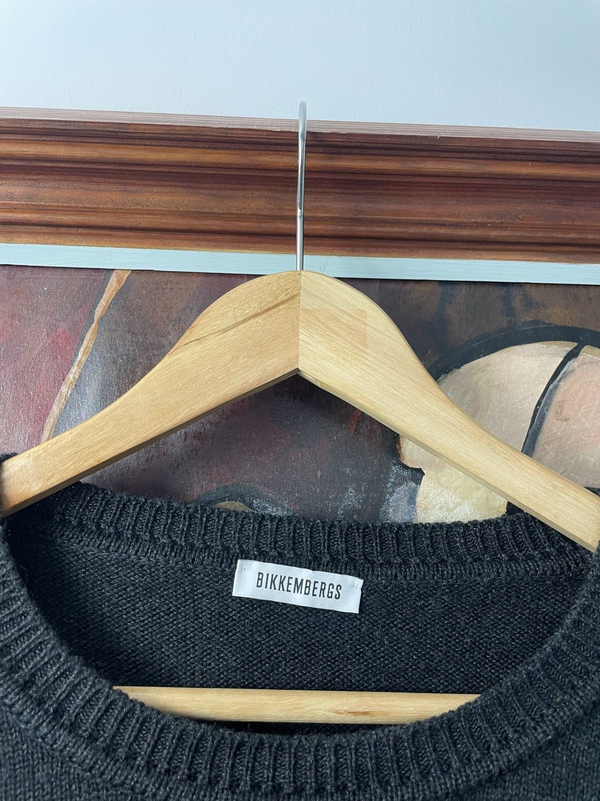 Dirk Bikkembergs Dirk Bikkembergs Wool Sweater Designer Belgium Big Logo Rare Size US XL / EU 56 / 4 - 3 Thumbnail
