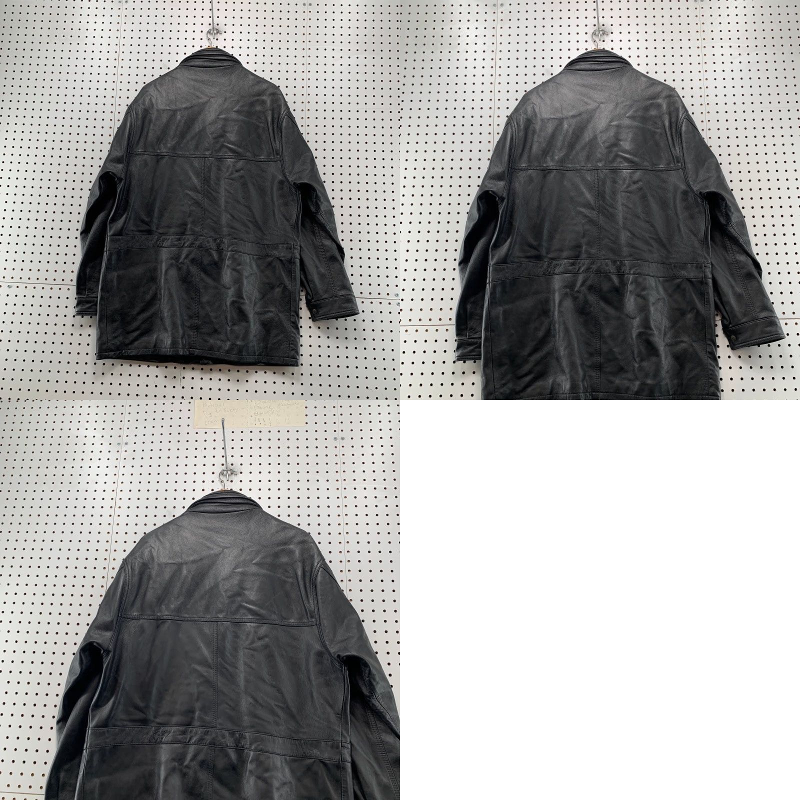 Vera Pelle VINTAGE Vera Pelle Leather Coat Mens 52 Black Car Coat Field Jacket Made Italy Jacket Mens 52 Black Italy Leather Coat Vintage Vera Pelle Size US L / EU 52-54 / 3 - 10 Thumbnail