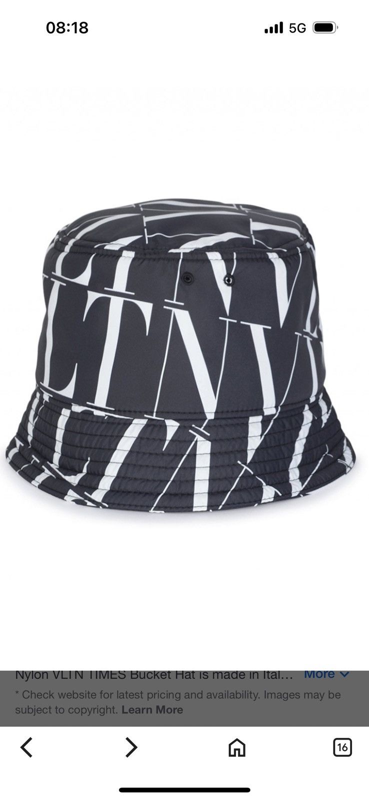 Valentino VALENTINO bucket hat see/STUDY all photos and description Size ONE SIZE - 3 Thumbnail