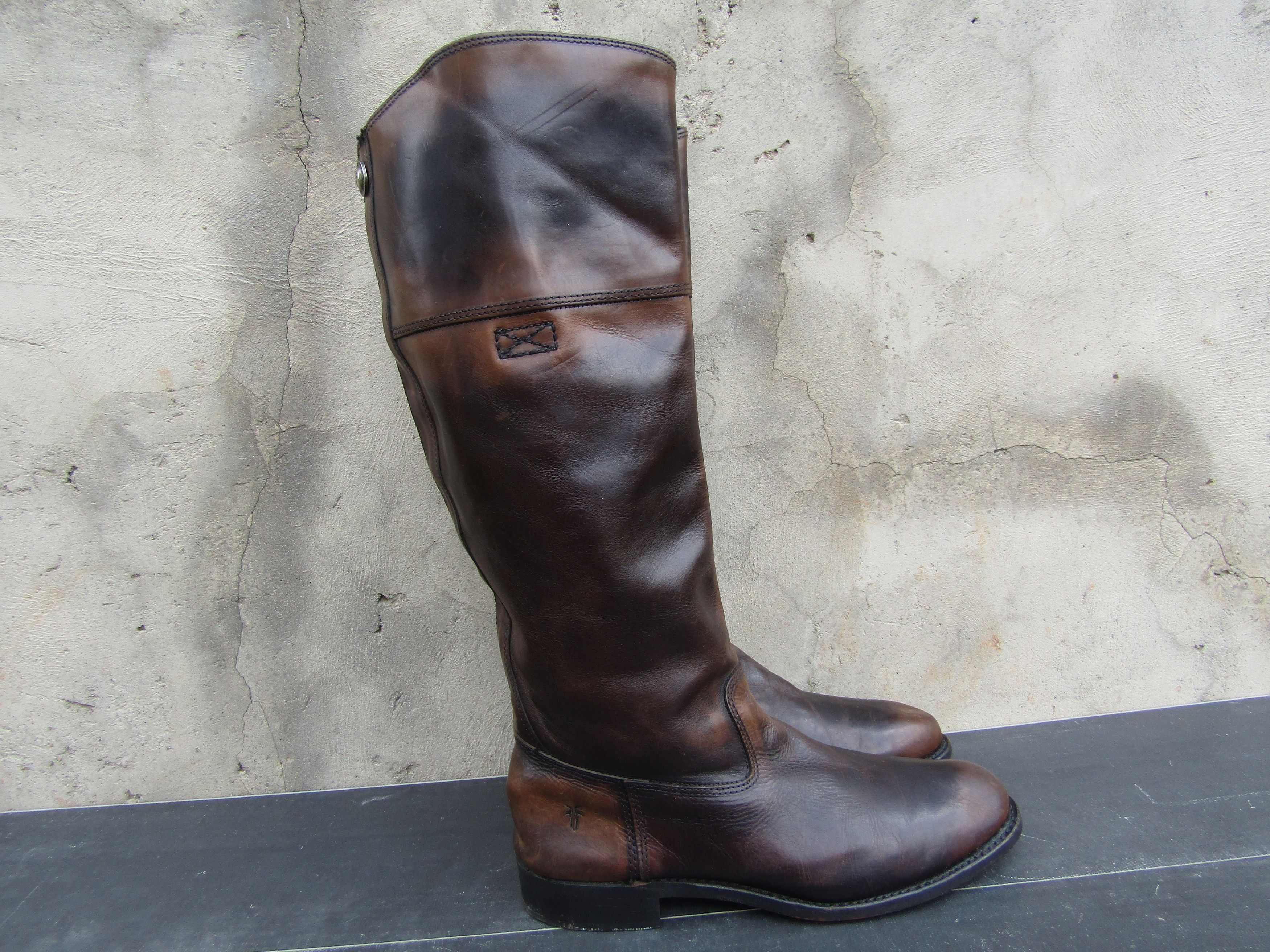 Frye FRYE Leather Tall High Pull On Western Boots Made in USA Size US 11 / IT 41 - 6 Thumbnail