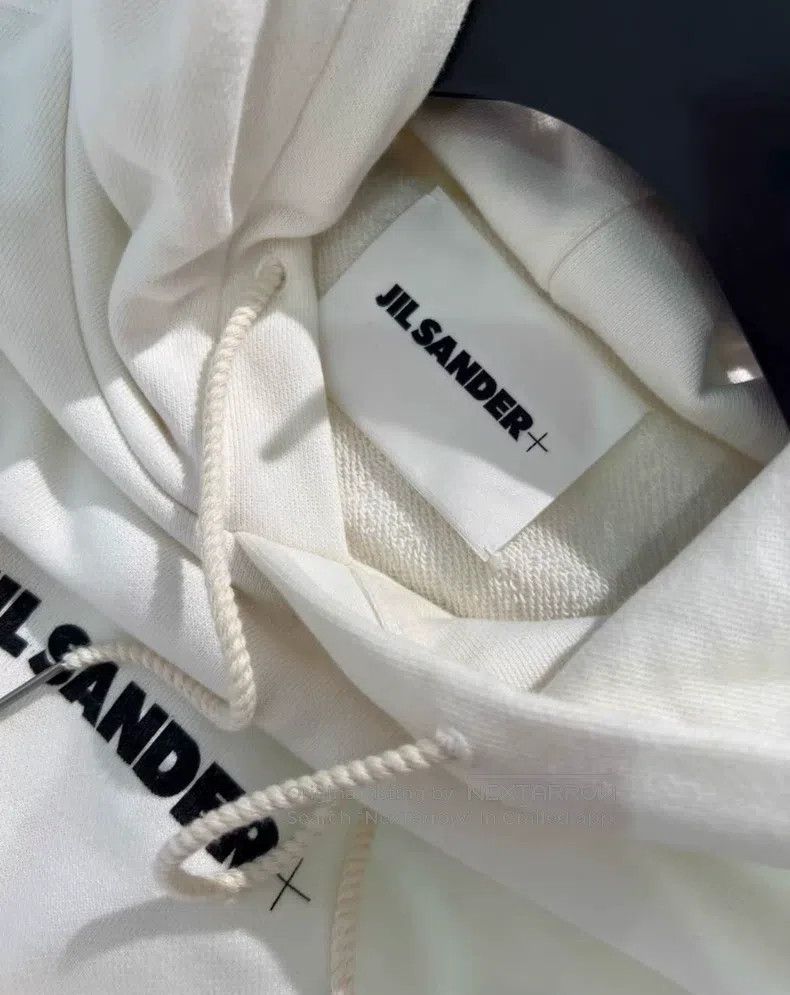 Jil Sander Jil Sander Ladies' Beige Hooded Sweatshirt Size L / US 10 / IT 46 - 4 Thumbnail