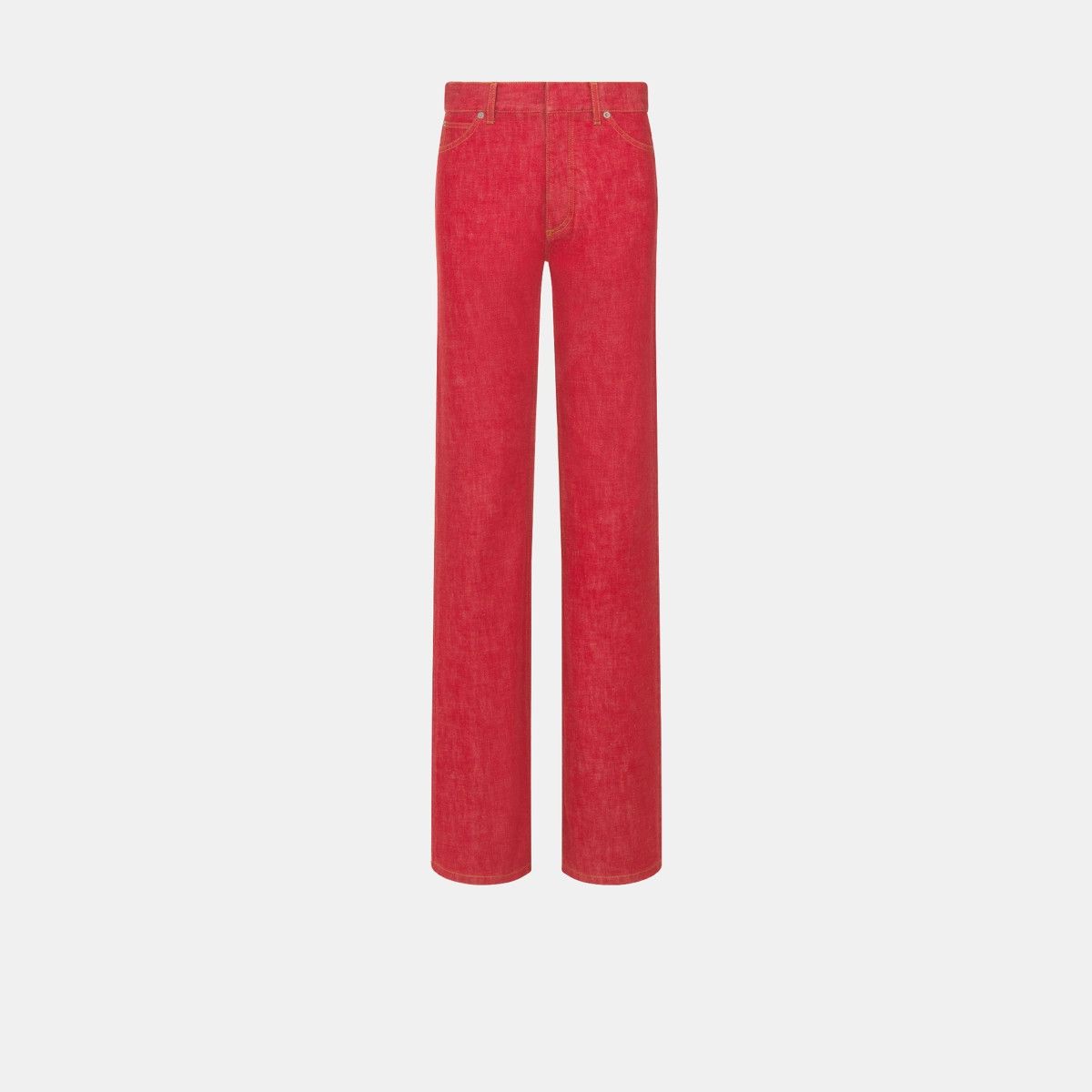 o1bcso1str0225 Fitted Jeans in Red