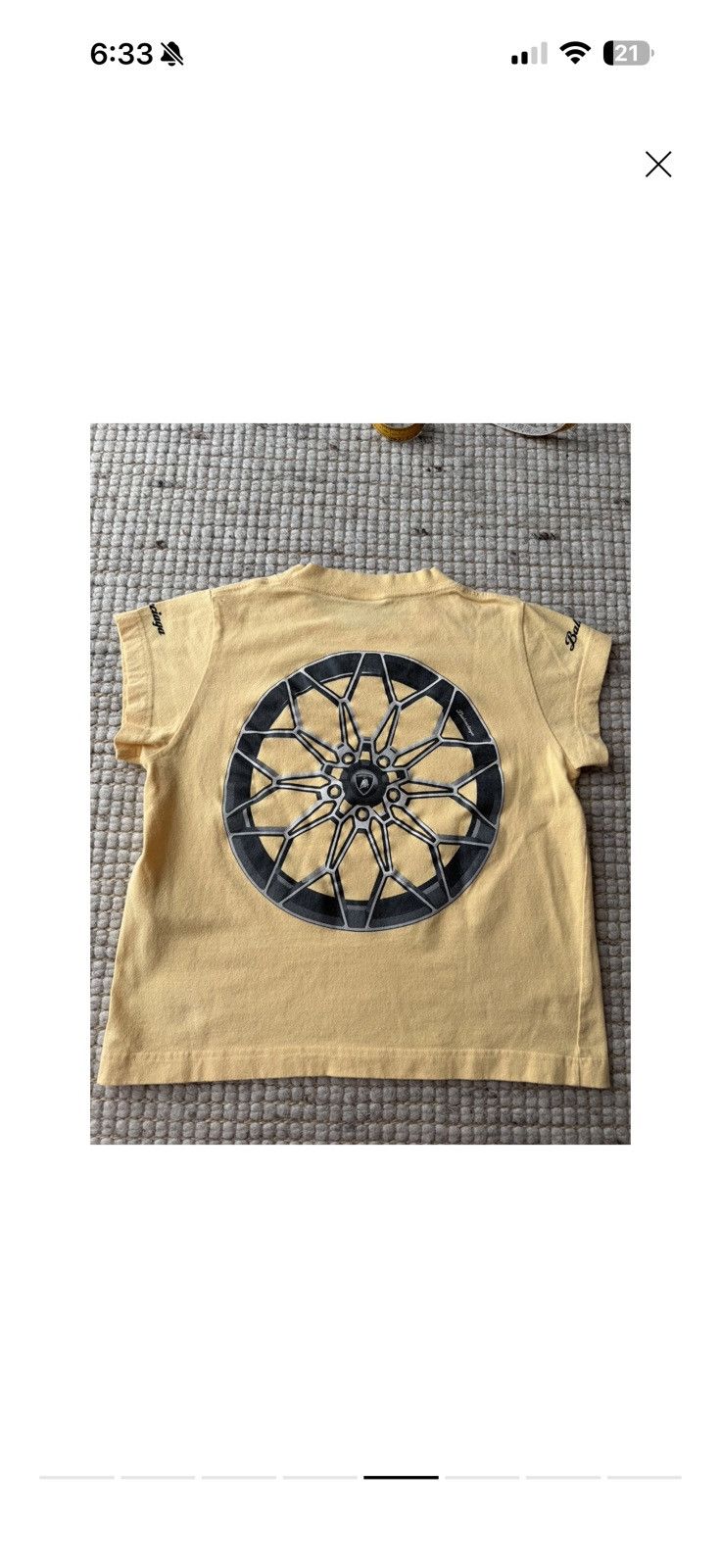 Balenciaga × Lamborghini Balenciaga Lamborghinj baby tee Size L / US 10 / IT 46 - 6 Thumbnail