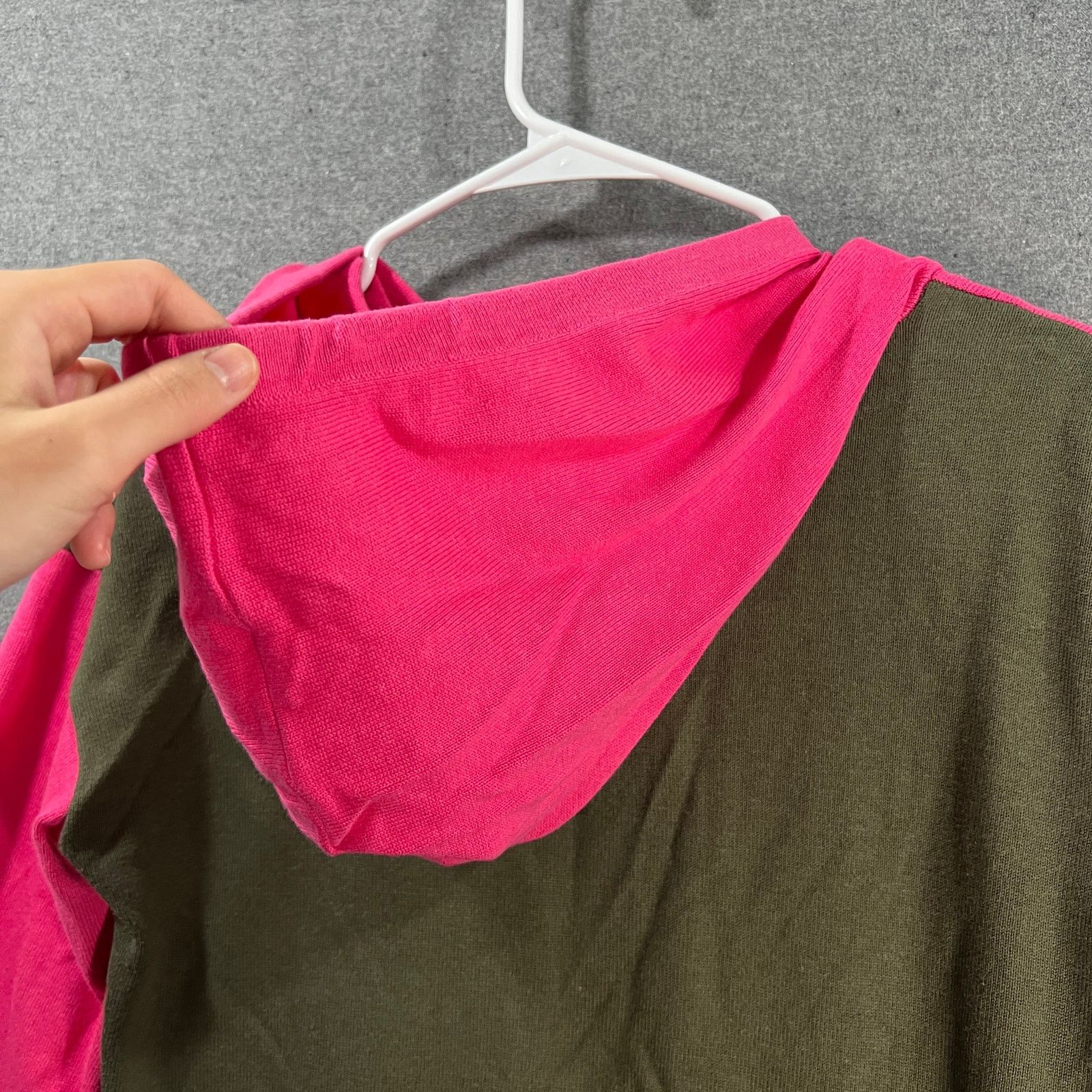 Other Belle By Kim Gravel Two-Toned Hoodie Tunic Sweater Size XS / US 0-2 / IT 36-38 - 9 Thumbnail