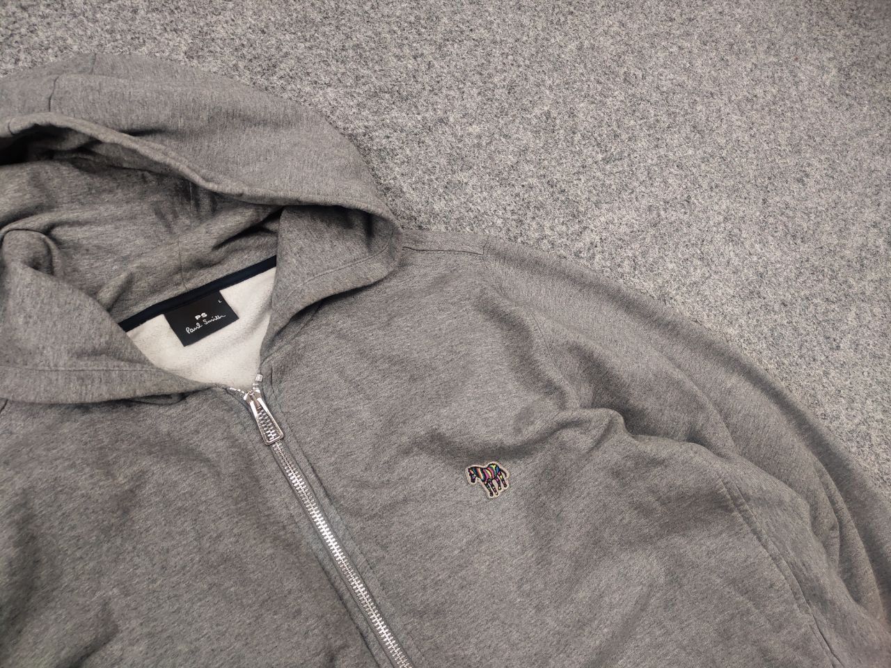 Paul Smith Paul Smith Design Grey Zip Zebra Logo Hoodie Sweatshirt Size US L / EU 52-54 / 3 - 6 Thumbnail