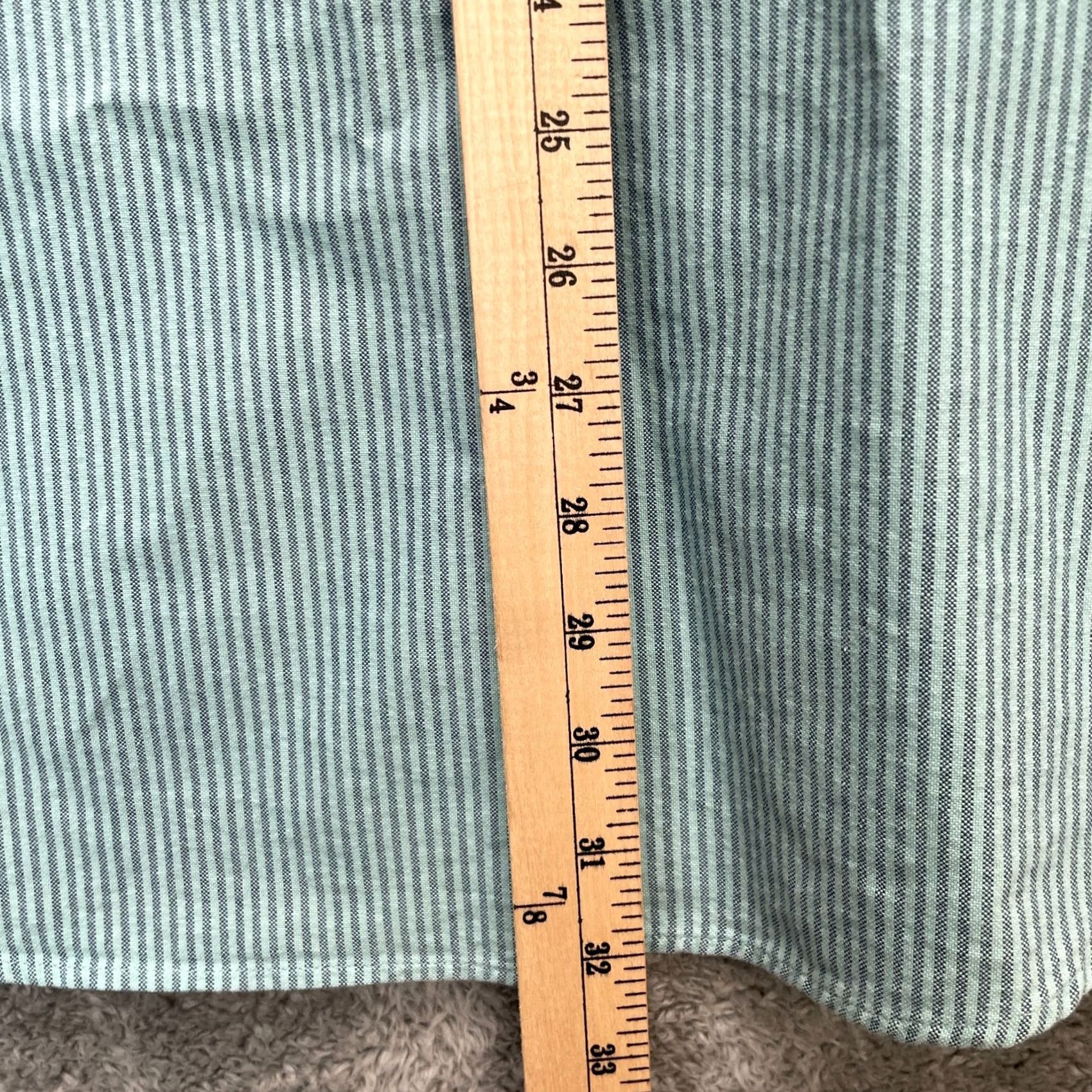 Pendleton VINTAGE Pendleton Shirt Mens Large Green Blue Pinstripe Cotton Button Down Classic Size US L / EU 52-54 / 3 - 6 Thumbnail