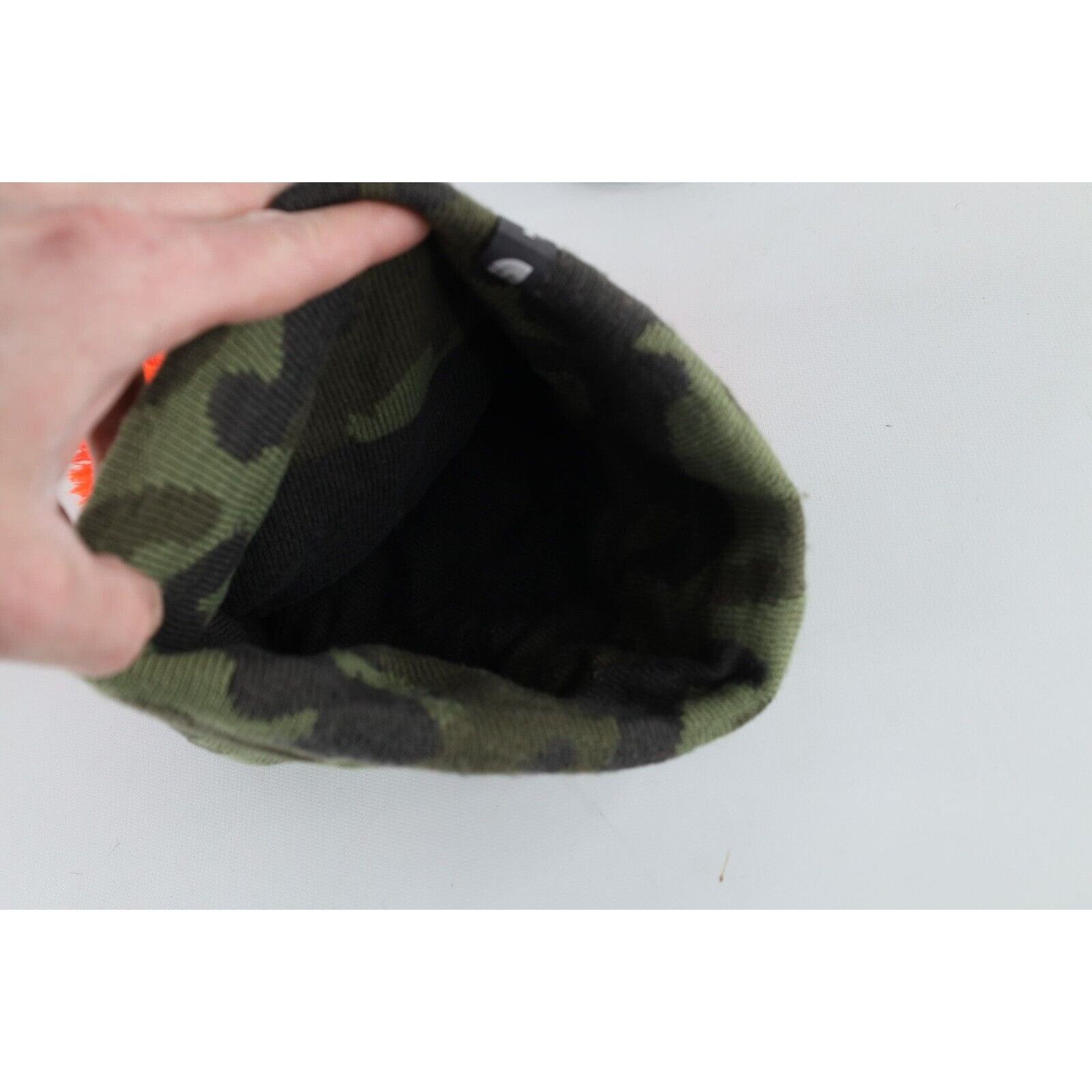 The North Face × Vintage Vintage The North Face Big Logo Camouflage Beanie Hat Size ONE SIZE - 8 Thumbnail