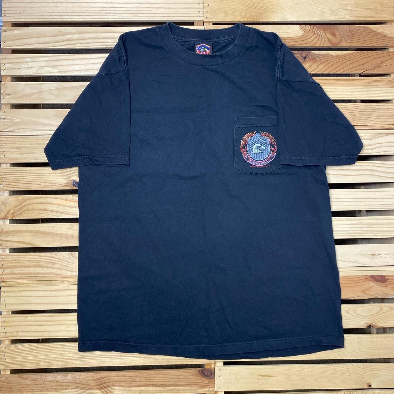 Other Vintage Bikers Image Black Biker Pocket Tee Size XL Size US XL / EU 56 / 4 - 2 Thumbnail
