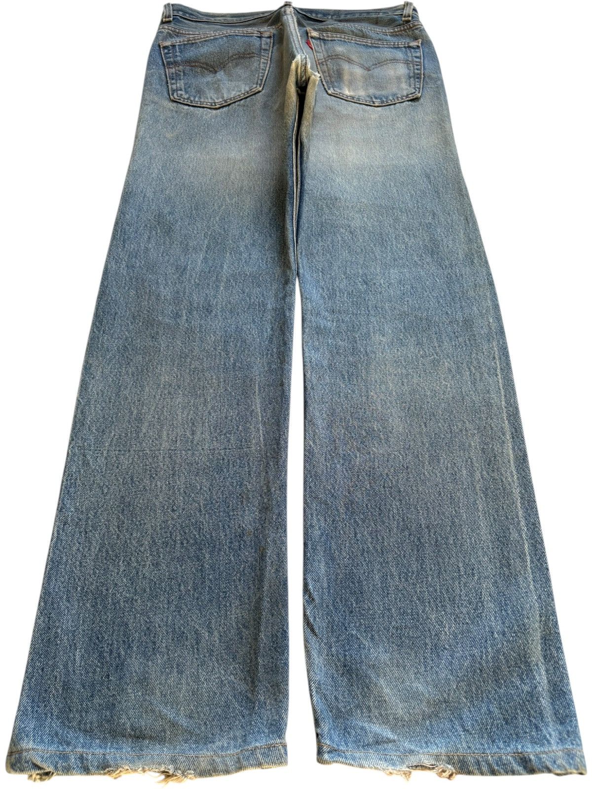 Levi's Vintage 90s Levis 501 Mud Wash Distressed Loose Jeans Size US 32 / EU 48 - 2 Thumbnail