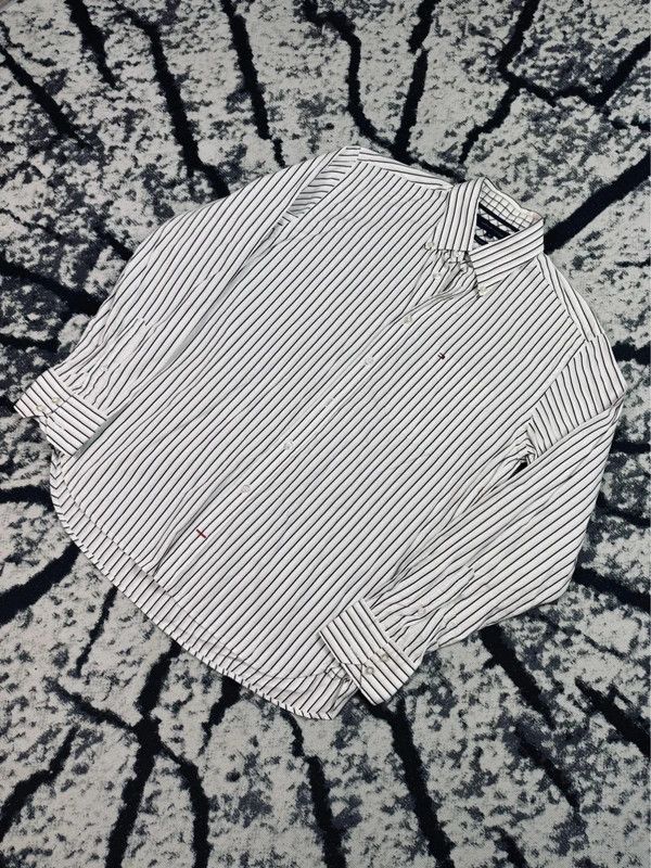 Tommy Hilfiger Tommy Hilfiger shirt white black striped M Size US M / EU 48-50 / 2 - 2 Thumbnail