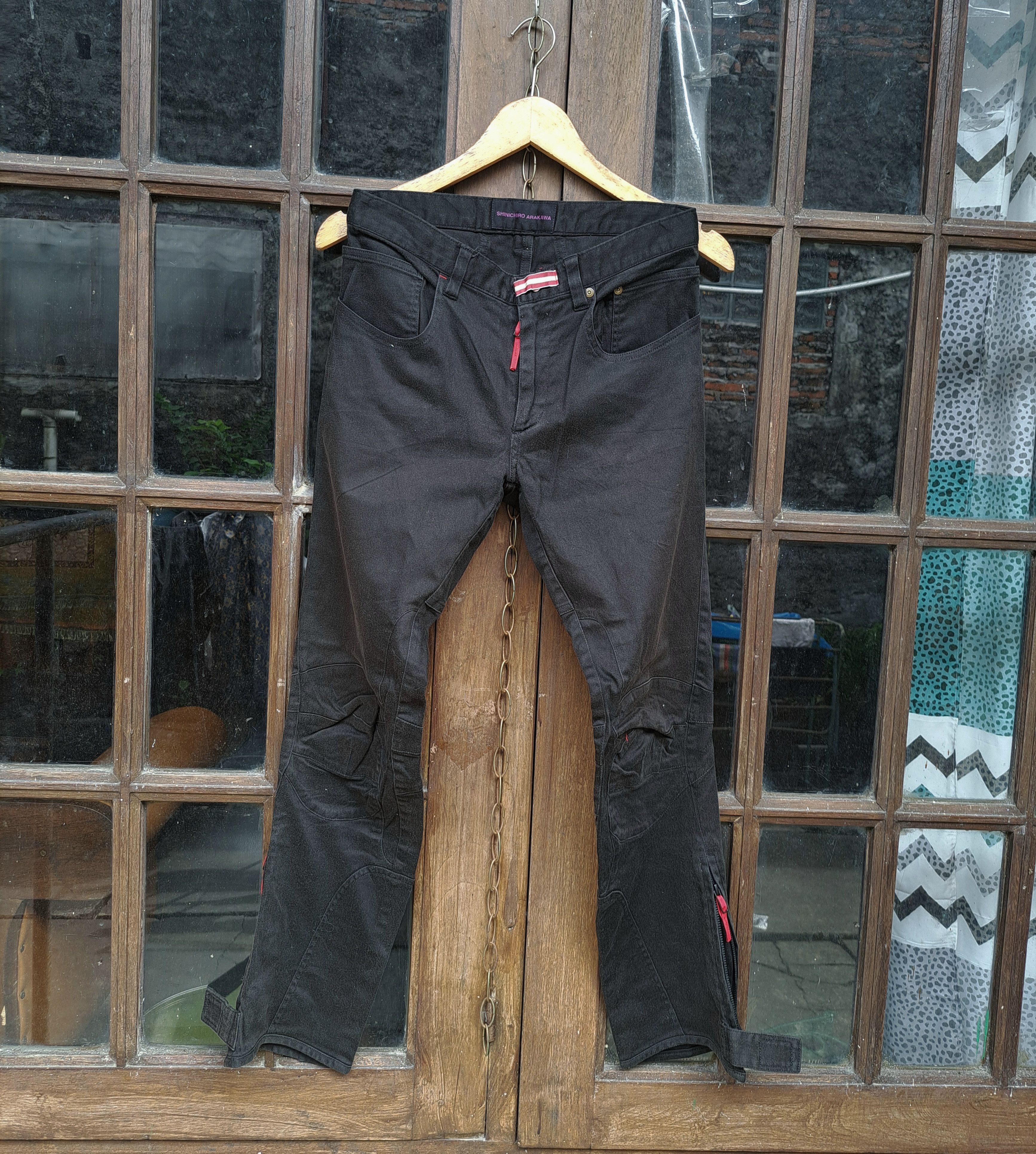 SHINICHIRO ARAKAWA Shinichiro Arakawa Panelled Motorcycle Pants Mens Small Size US 30 / EU 46 - 1 Thumbnail