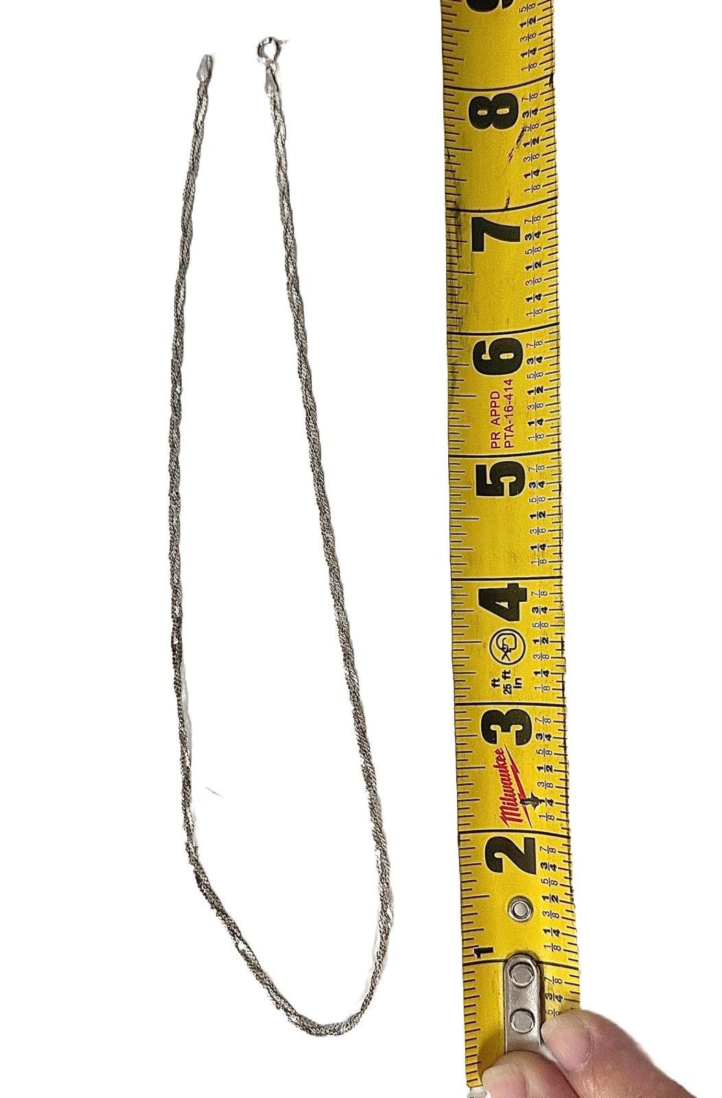 Other Sterling Azuki Twisted Rope Chain Necklace, 925 Solid Silver Size ONE SIZE - 2 Thumbnail