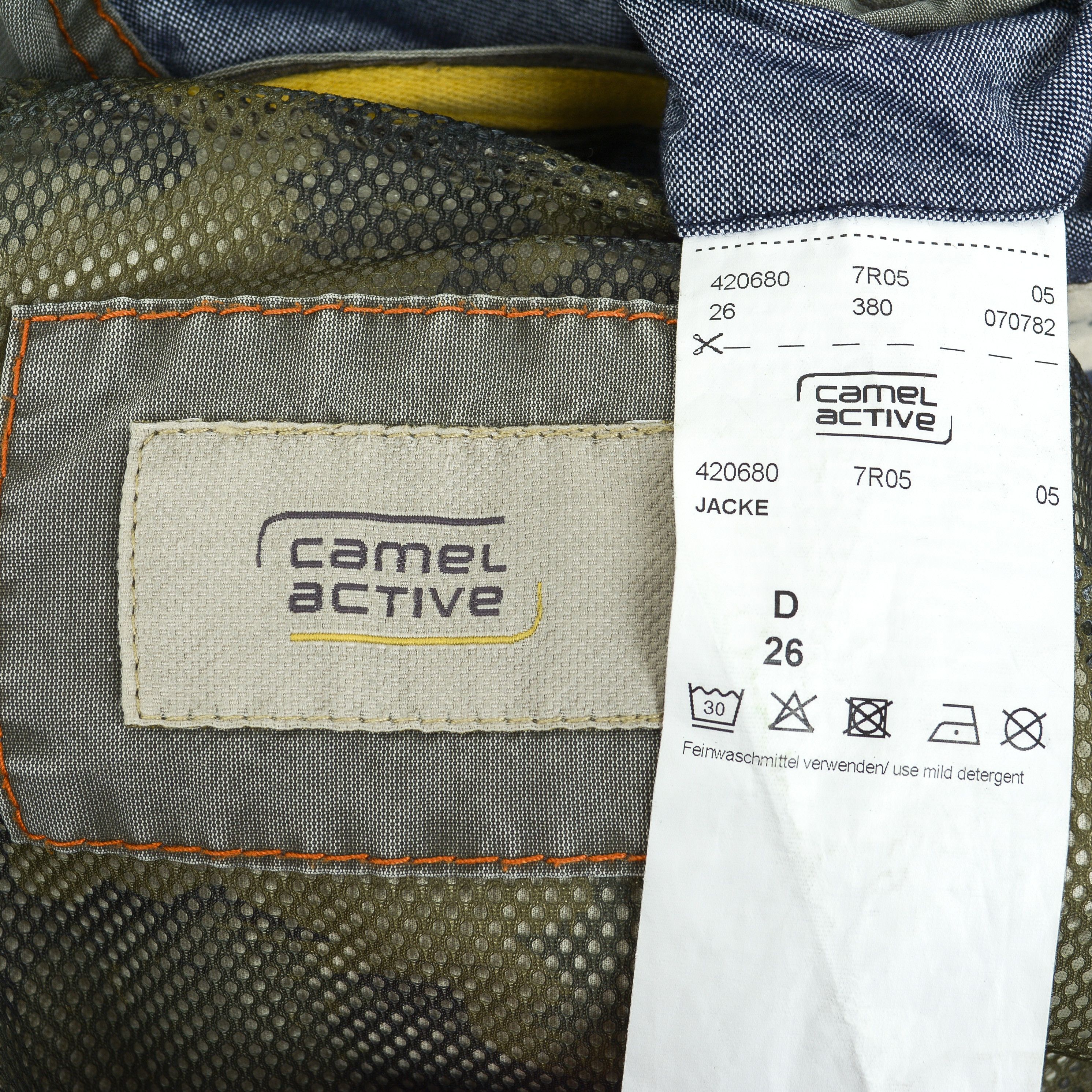 camel active Men Field Jacket M Cotton Coat Washed Khaki Hooded Size US M / EU 48-50 / 2 - 4 Thumbnail