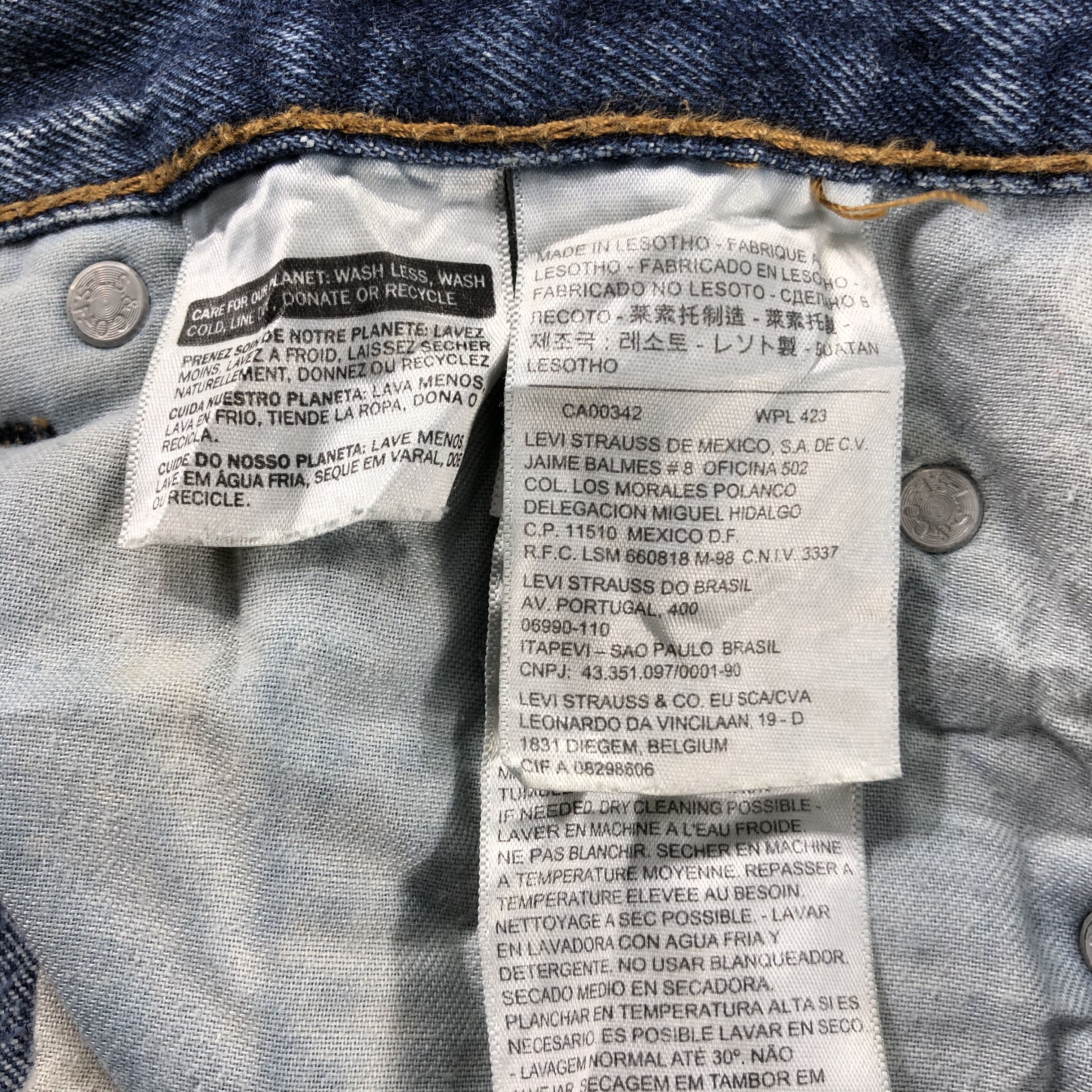 Levi's Vintage Blue Wash Levis 505 Jeans-J2564 Size US 29 - 13 Thumbnail