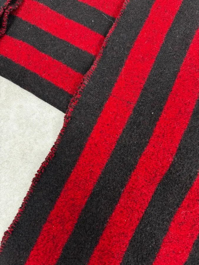 Jean Paul Gaultier Jean Paul Gaultier Bicolor Red & Black Scarf Size ONE SIZE - 6 Thumbnail