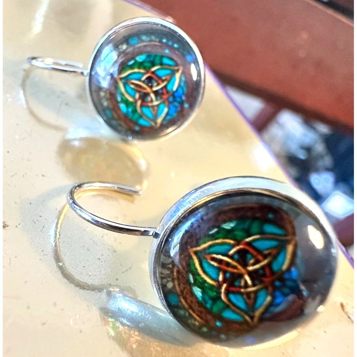 Handmade Celtic Knot Earrings Irish Dancing Girl Parade Trinity Symbo Size ONE SIZE - 7 Thumbnail