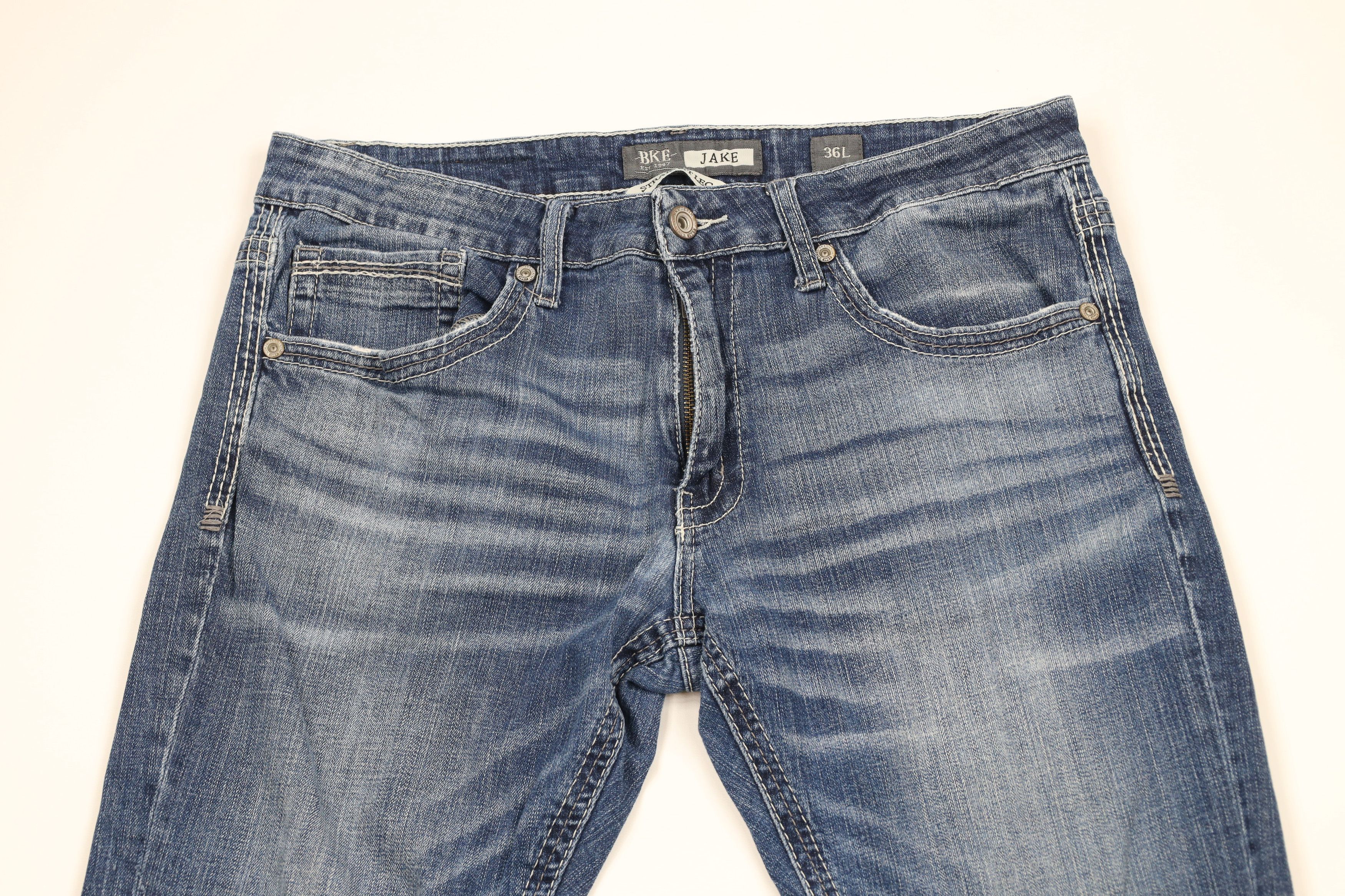 Vintage Buckle BKE Denim Stretch Jake Straight Leg Denim Jeans Size US 36 / EU 52 - 2 Thumbnail