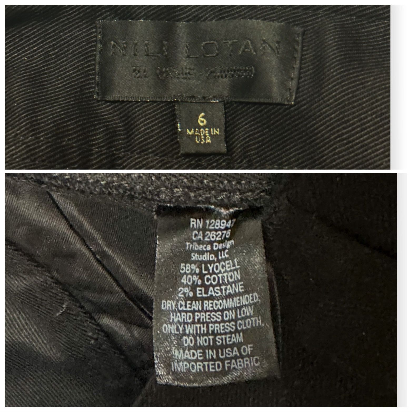 Nili Lotan Nili Lotan Hannah Black high-rise cropped pants, Size 6 Size 28" / US 6 / IT 42 - 11 Thumbnail
