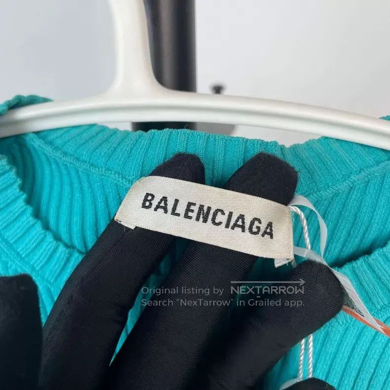 Balenciaga Balenciaga Tight Knit Sweater Size XXS / US 00 / IT 34 - 4 Thumbnail