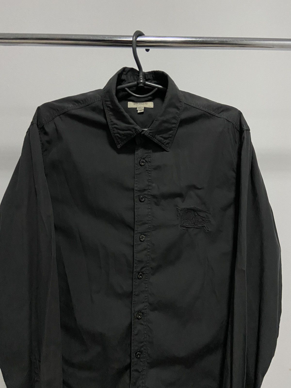 Burberry × Vintage Burberry Vintage Buttons big Logo shirts Size US M / EU 48-50 / 2 - 2 Thumbnail