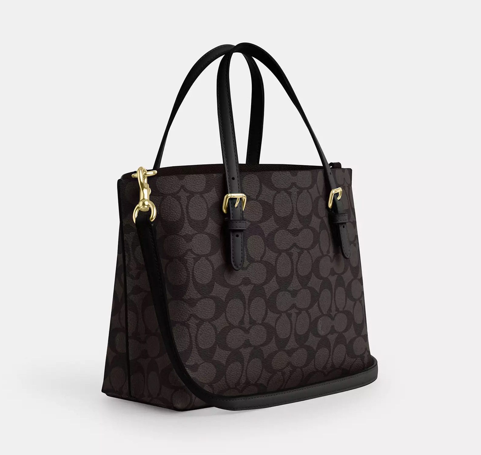 Coach Mollie Tote Bag 25 In Signature Canvas CV965 Size ONE SIZE - 4 Thumbnail