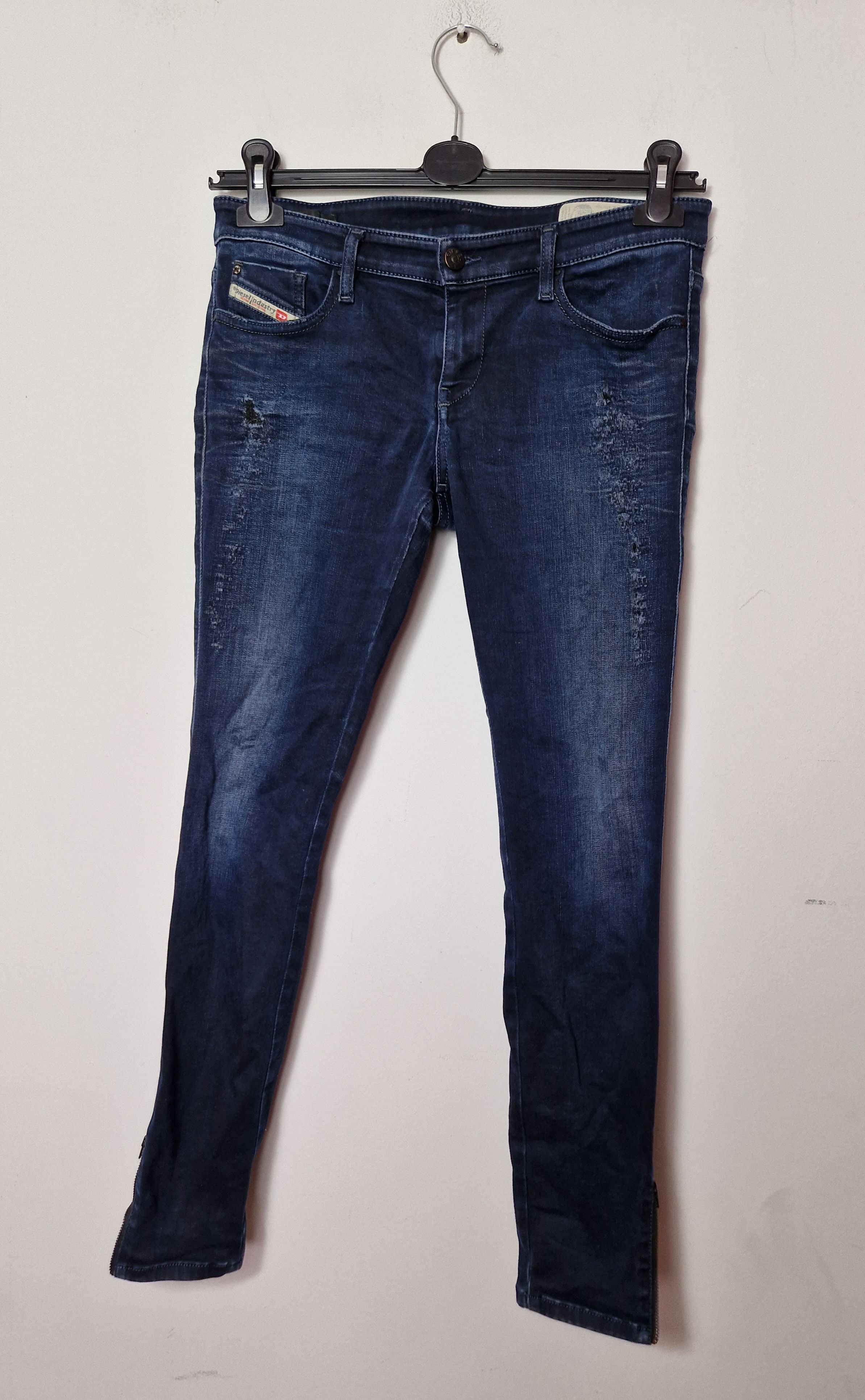 Diesel × Vintage Diesel Skinny Low Zip Super Slim Skinny Low Waist pants Size 26" / US 2 / IT 38 - 1 Thumbnail