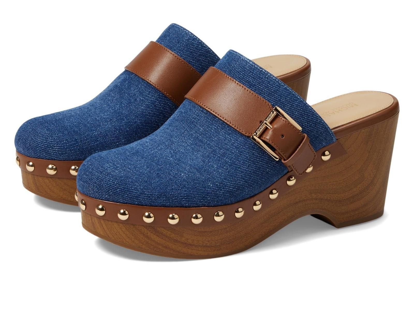 Michael Kors Michael Kors Rye Denim Platform Clog Shoes Slip On 7.5 M NIB Size US 7.5 / IT 37.5 - 5 Thumbnail