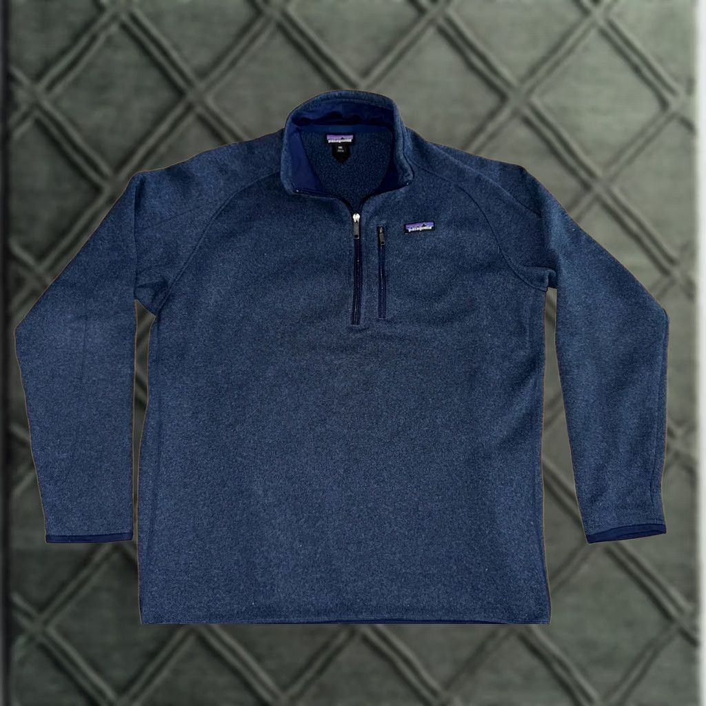 Patagonia Patagonia Men's Jacket 1/4 Zip Lightweight Stand-Up Collar Navy Blue Size XXL Size US XXL / EU 58 / 5 - 1 Thumbnail