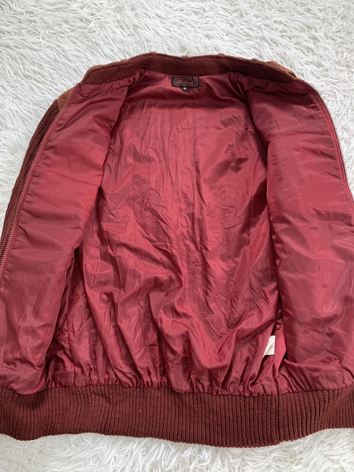 Leather Suede Knitted Jacket Size US M / EU 48-50 / 2 - 9 Thumbnail