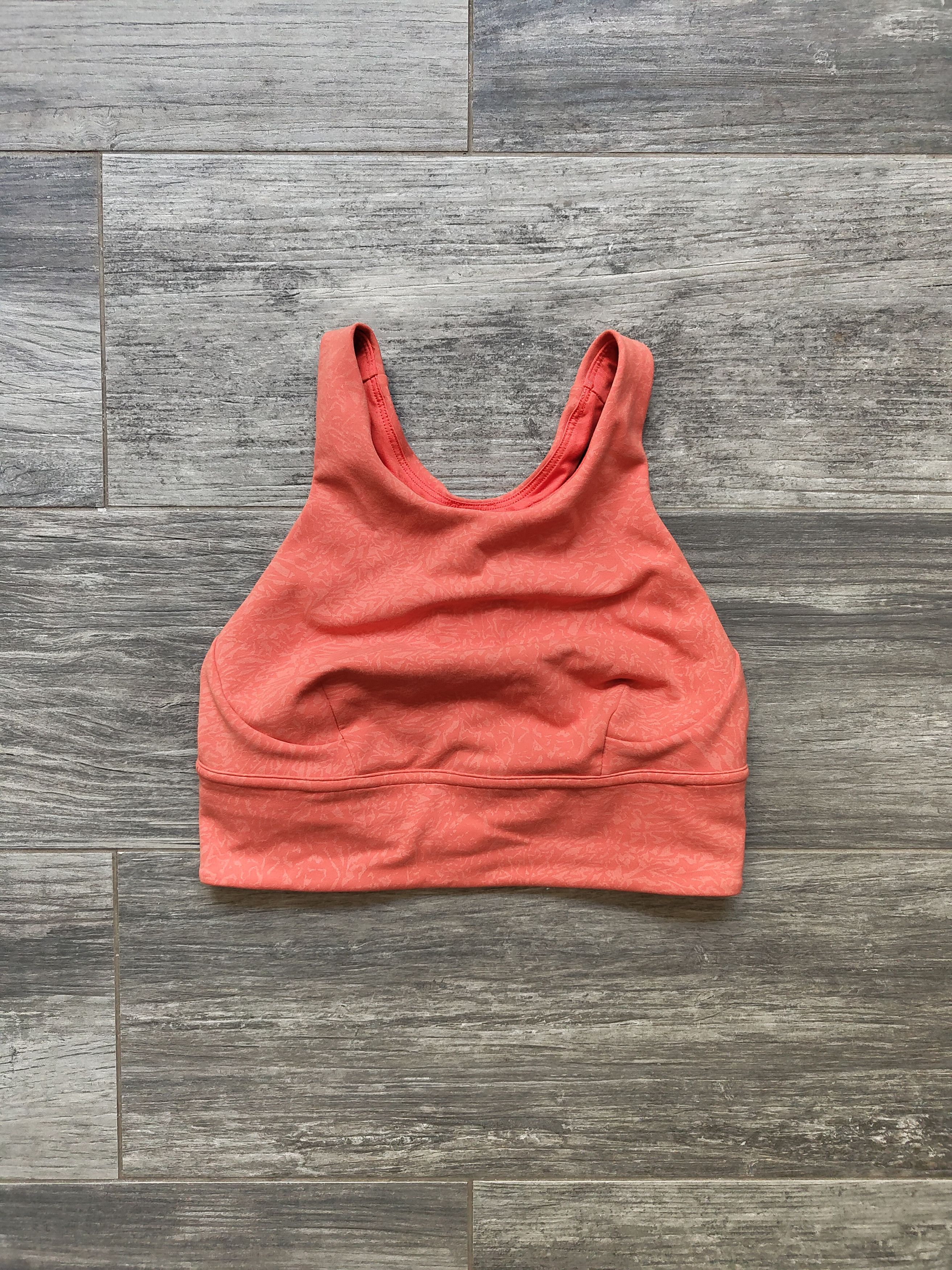Lululemon Lululemon Orange workout bra top no padding Size S / US 4 / IT 40 - 1 Thumbnail