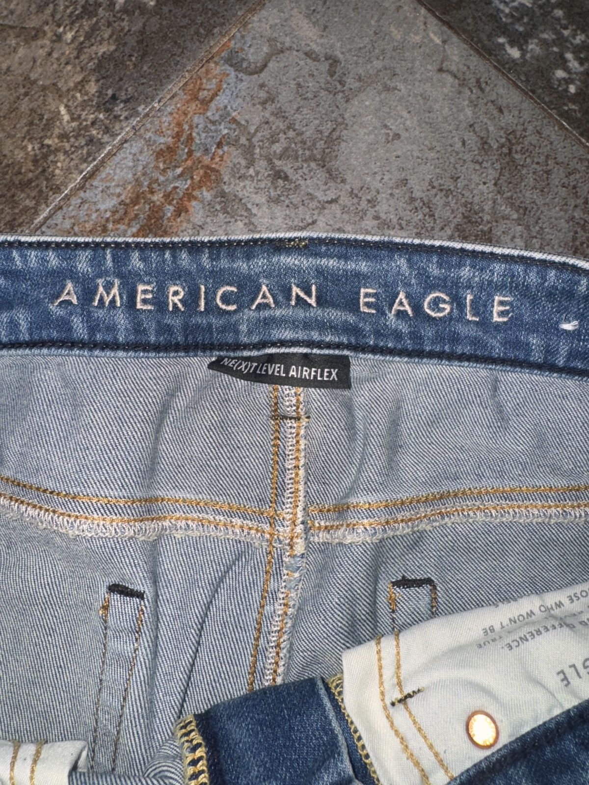 American Eagle Outfitters Custom Extra Long Stacked Denim Size US 32 / EU 48 - 5 Thumbnail