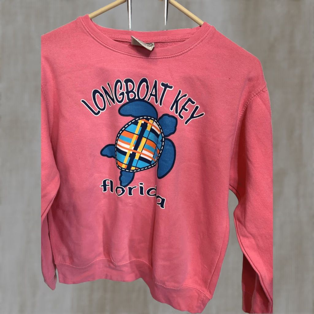 CO Pacific & Co Womens Longboat Key Turtle Florida Pullover Sweatshirt Pink XL Size XL / US 12-14 / IT 48-50 - 1 Thumbnail