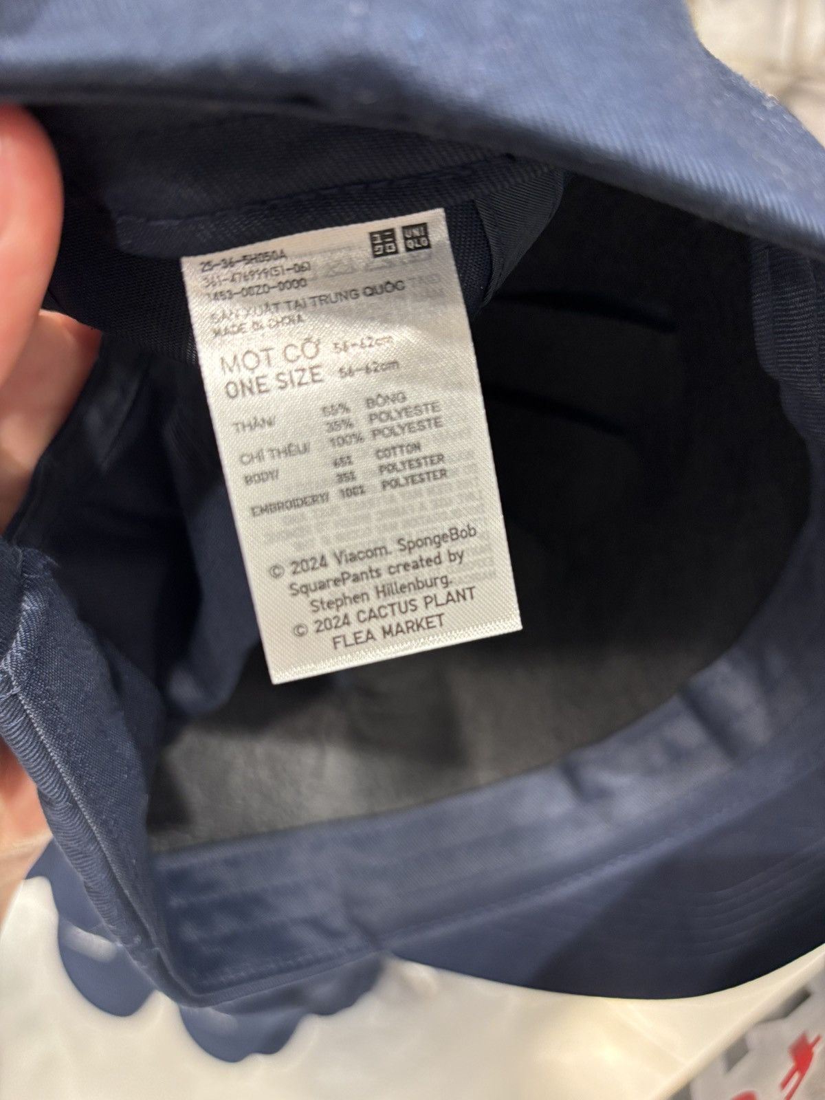 Cactus Plant Flea Market × Uniqlo CPFM x SpongeBob Uniqlo cap hat Size ONE SIZE - 4 Thumbnail