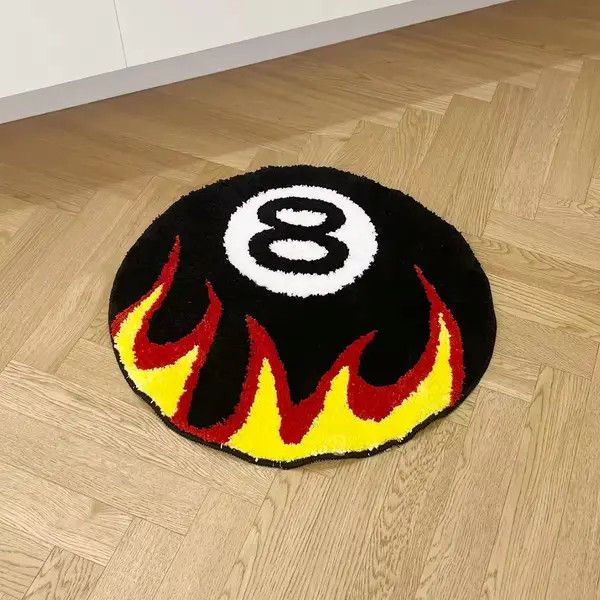 Other Hayakawa x Hanai Fire Billiards No.8 Tug Carpet Size ONE SIZE - 3 Thumbnail