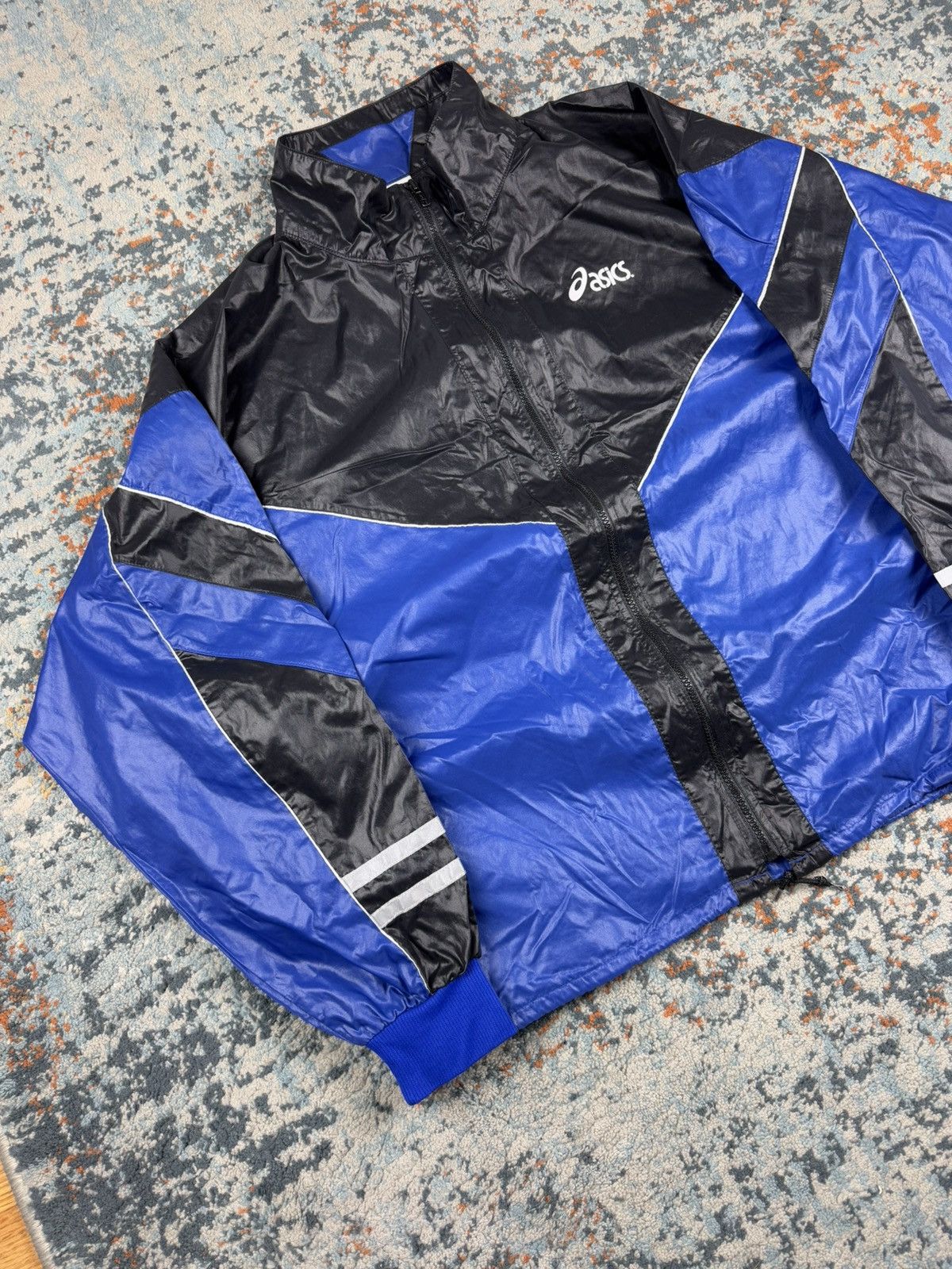 Other Vintage 90s ASICS baggy tracksuit set jacket and pants Size US XXL / EU 58 / 5 - 6 Thumbnail