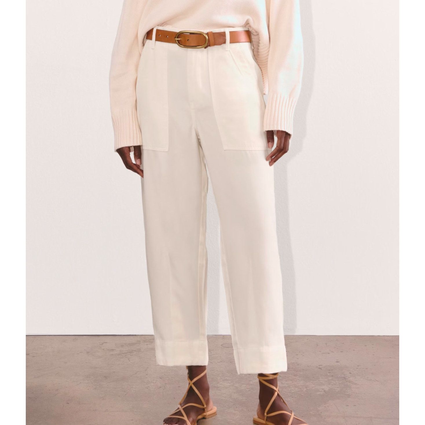 Everlane NWOT Everlane The Utility Pant in Buttersoft In Bone Size 16 Size 38" / US 16 / IT 52 - 1 Thumbnail