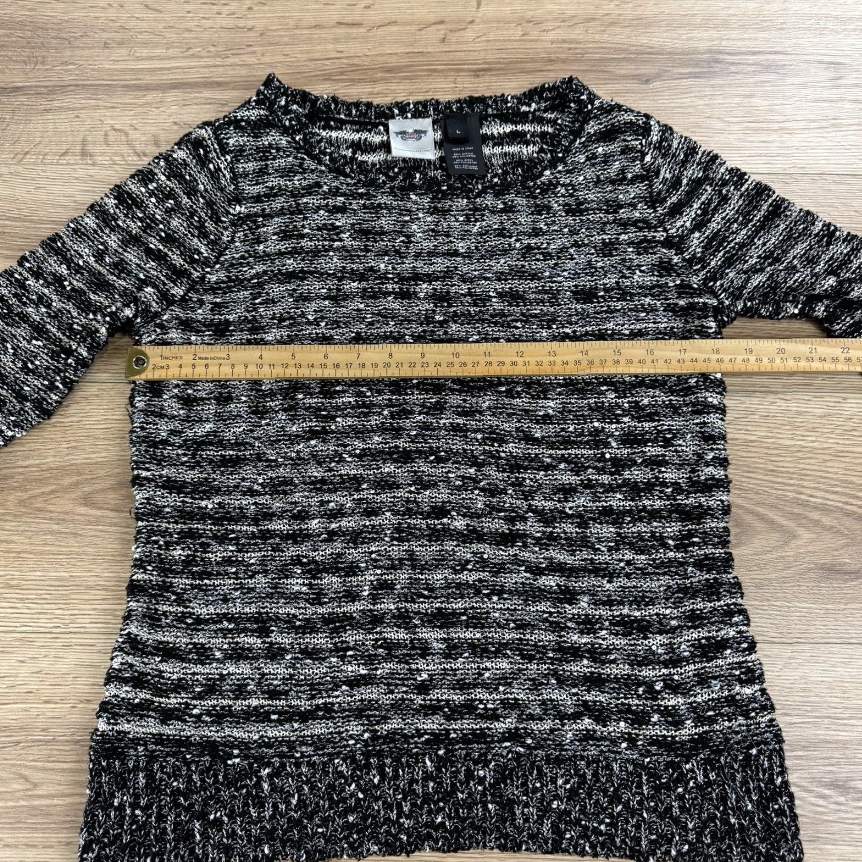 Harley Davidson HARLEY-DAVIDSON Women's Pullover Sweater Luxe Sequins L Multicolor 96312-15VW Size L / US 10 / IT 46 - 5 Thumbnail