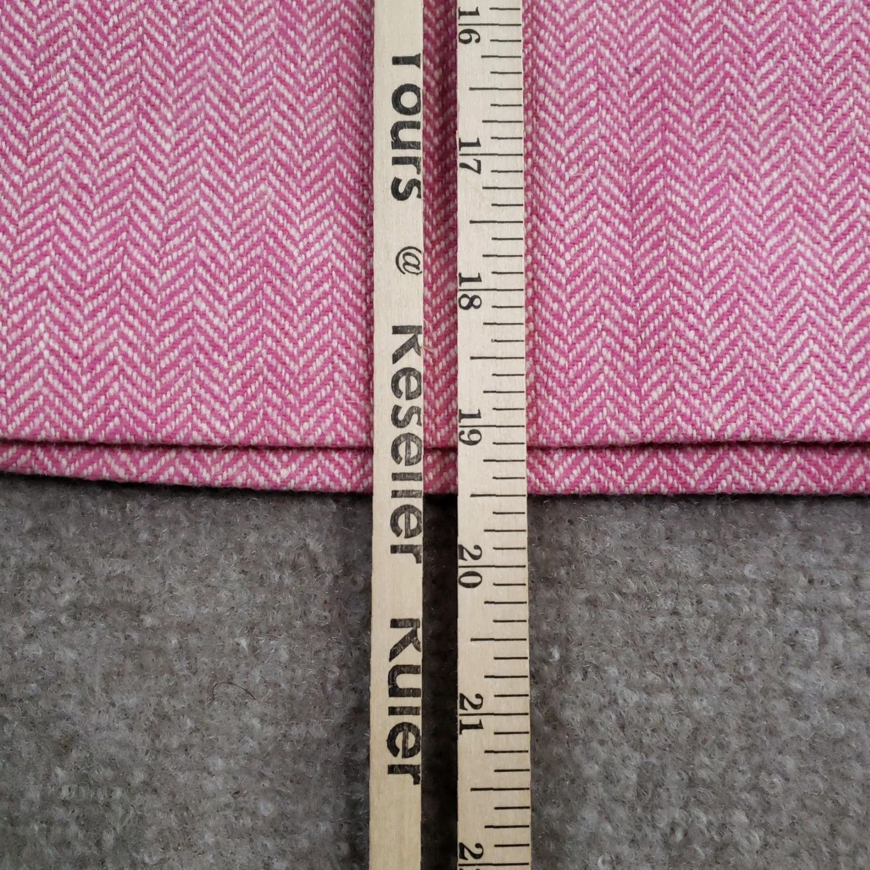 Lilly Pulitzer VINTAGE Lilly Pulitzer Skirt Womens 4 Pink Herringbone Tweed Wool A-Line Lined Pockets Size 27" / US 4 / IT 40 - 5 Thumbnail