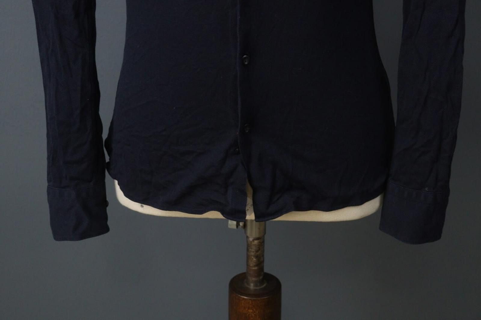 Eton Eton Navy 100% Cotton Slim Fit Button Down Shirt Size XS Size US XS / EU 42 / 0 - 3 Thumbnail
