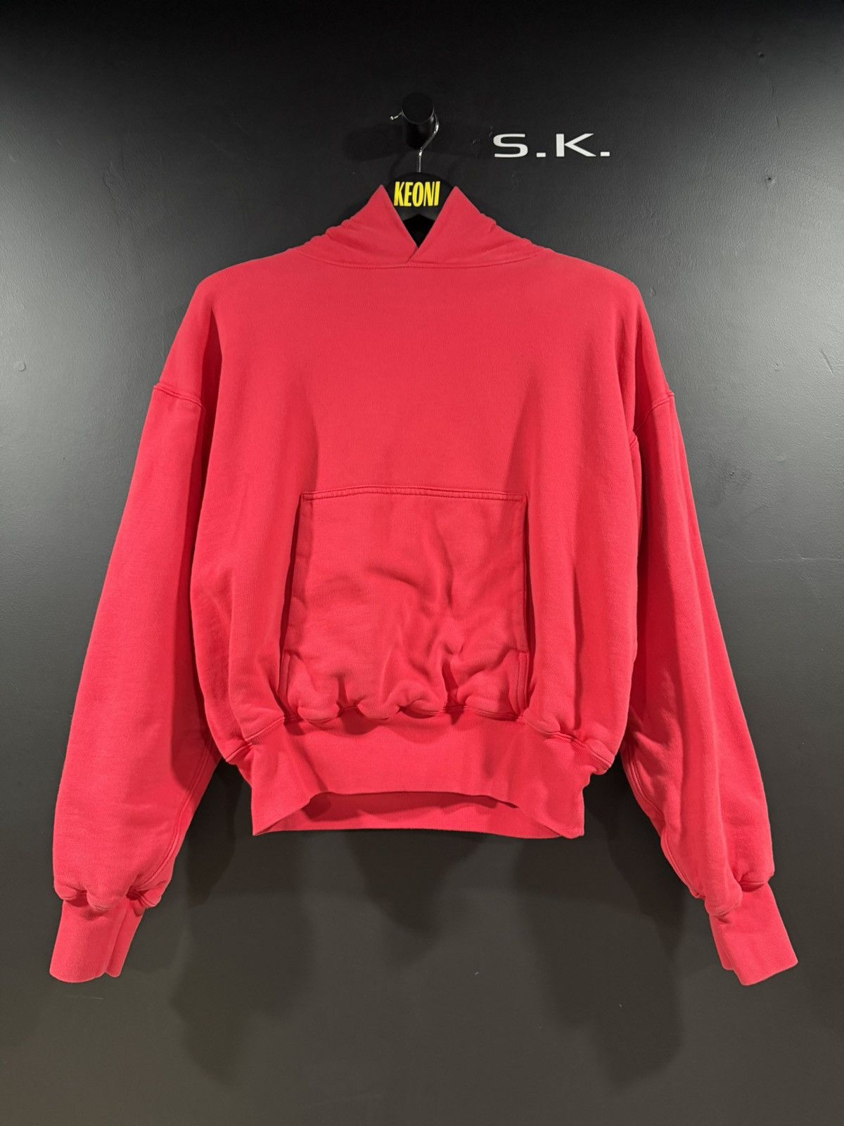 Gap × Yeezy Yeezy Gap Kanye West Ye Red Double Layered Perfect Hoodie M Size US M / EU 48-50 / 2 - 4 Thumbnail