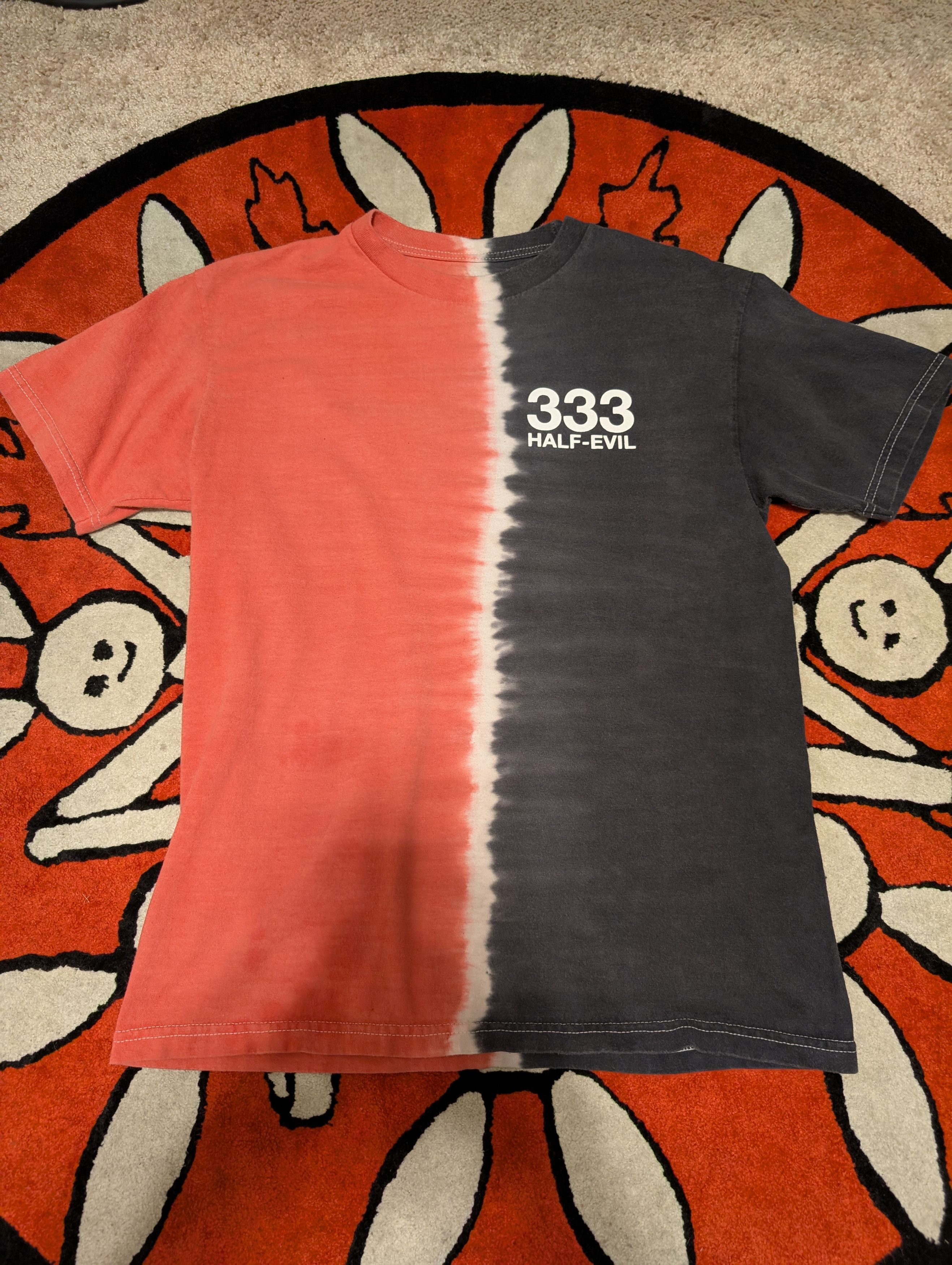 Half Evil Half Evil 333 Red/Black Split Dye Shirt Size US M / EU 48-50 / 2 - 1 Thumbnail
