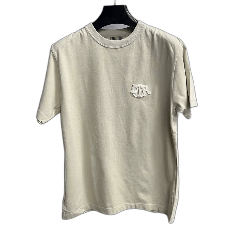 Dior Beige Round Neck Letter Print Short Sleeve Tee Size US S / EU 44-46 / 1 - 1 Thumbnail