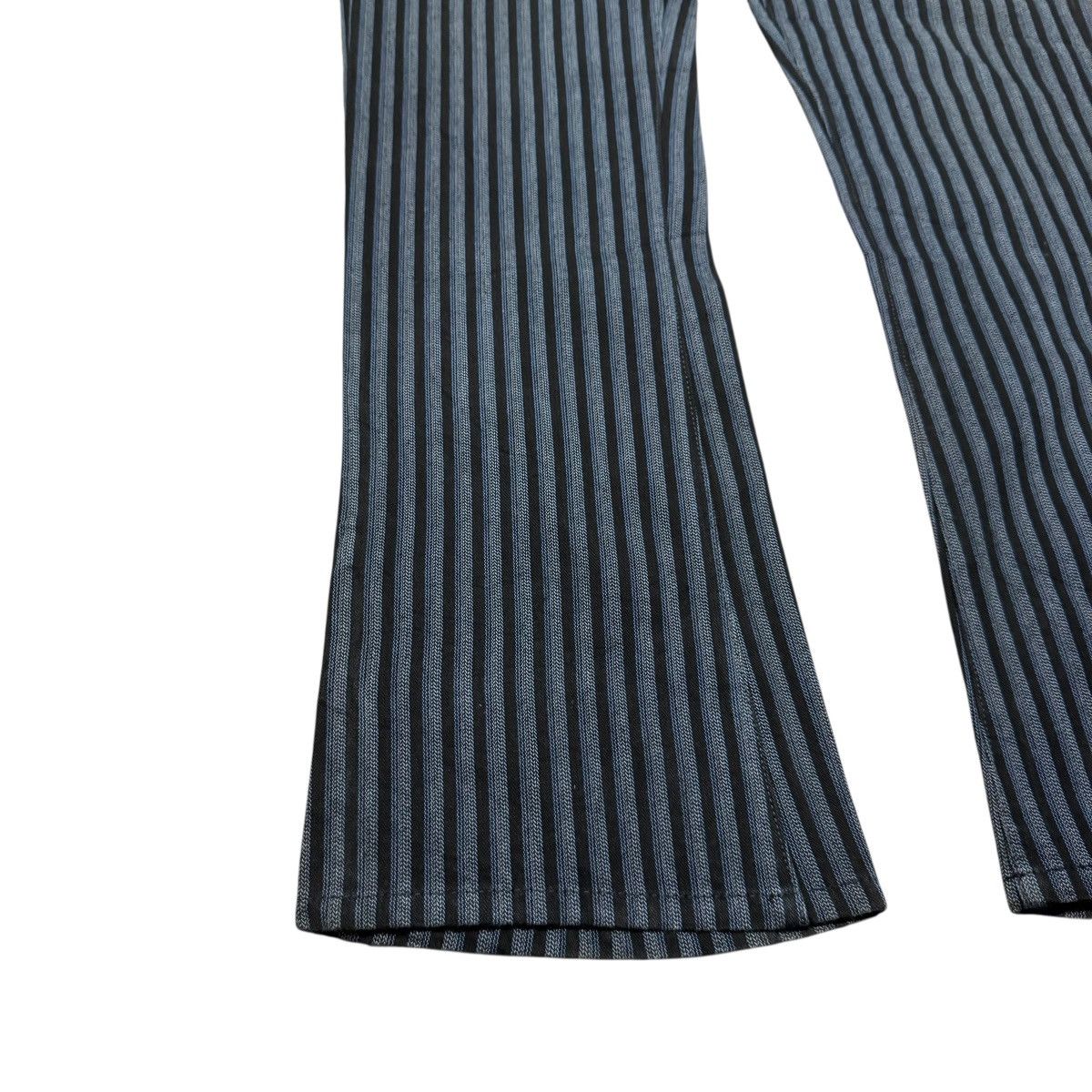 Japanese Brand EDGE RUPERT Striped Denim Flare Jeans Size US 30 / EU 46 - 7 Thumbnail