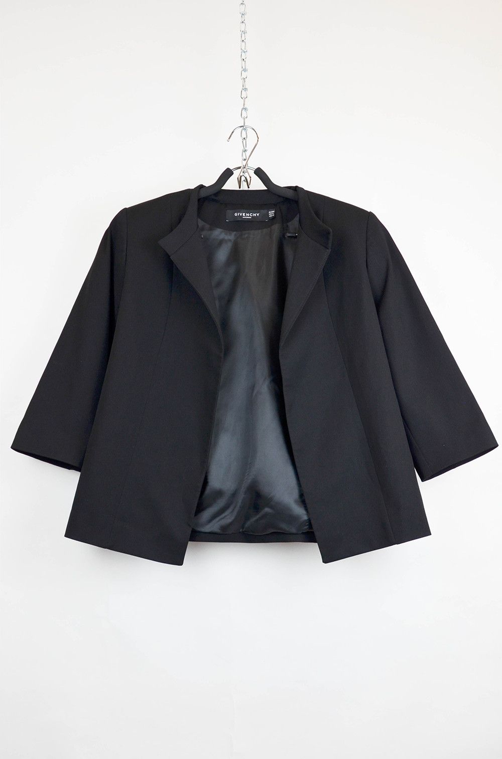 Givenchy Givenchy Classic Open-Front Cropped Sleeve Blazer - 38 Size XS / US 0-2 / IT 36-38 - 1 Thumbnail