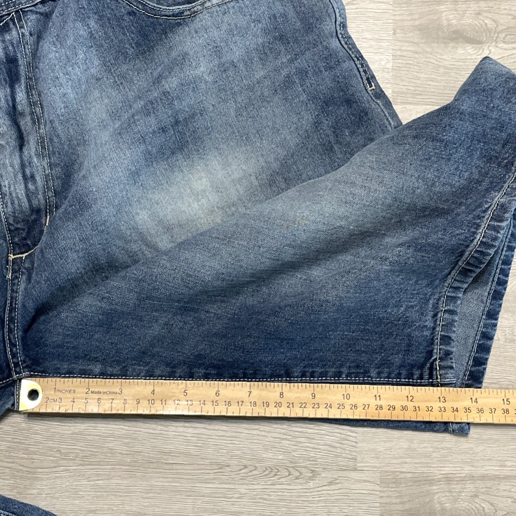 Sean John VINTAGE Sean John Baggy Jean Shorts Bermuda 90s Size 44 Blue Mens Size US 44 / EU 60 - 6 Thumbnail