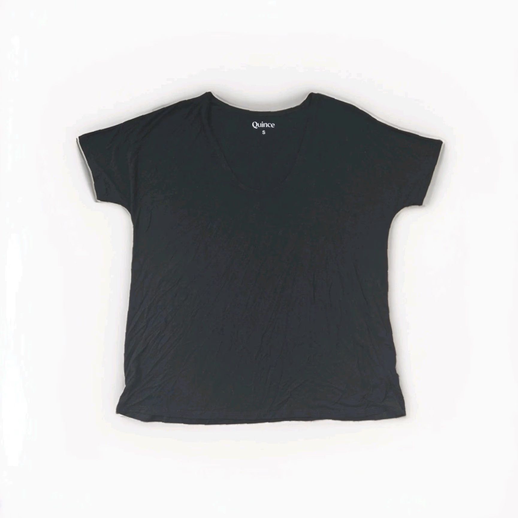 Quince VINTAGE Quince Maternity T-Shirt Lot Of 2 Womens S Bamboo Striped Black Short Sleeve Size S / US 4 / IT 40 - 6 Thumbnail
