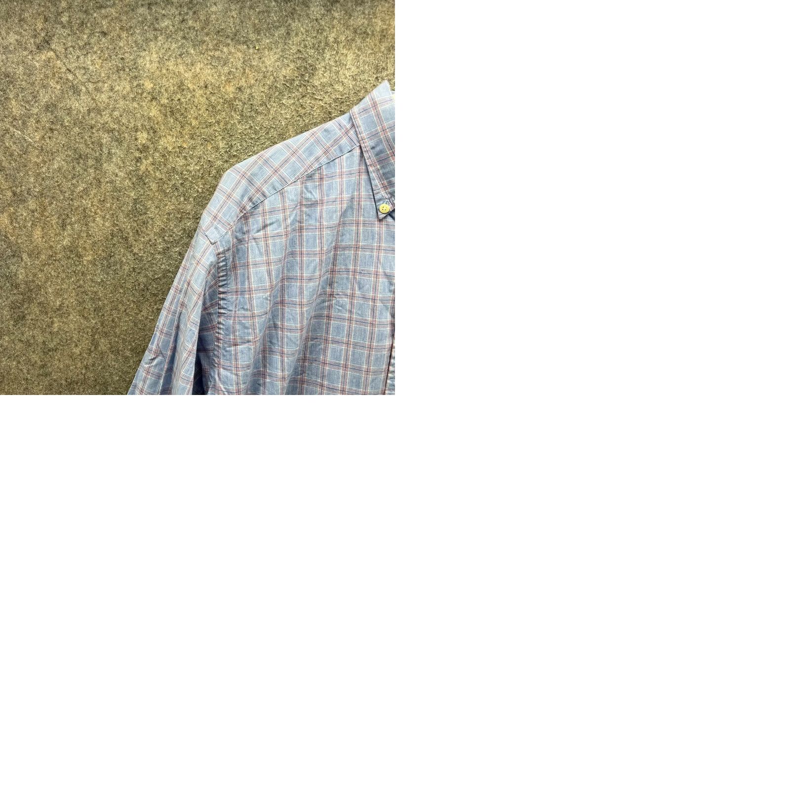 Tommy Hilfiger VINTAGE Tommy Hilfiger Shirt Mens Small Blue Pink Button Down Plaid Pocket 90s Size US S / EU 44-46 / 1 - 9 Thumbnail