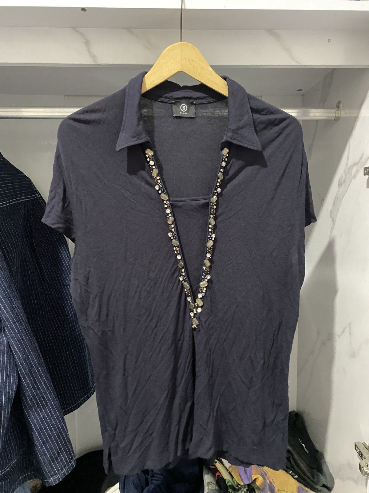 If Six Was Nine × Japanese Brand × Le Grande Bleu (L.G.B.) Bogner Japanese Polo Studed Stone Ifsixwasnine Lgb Size M / US 6-8 / IT 42-44 - 1 Thumbnail