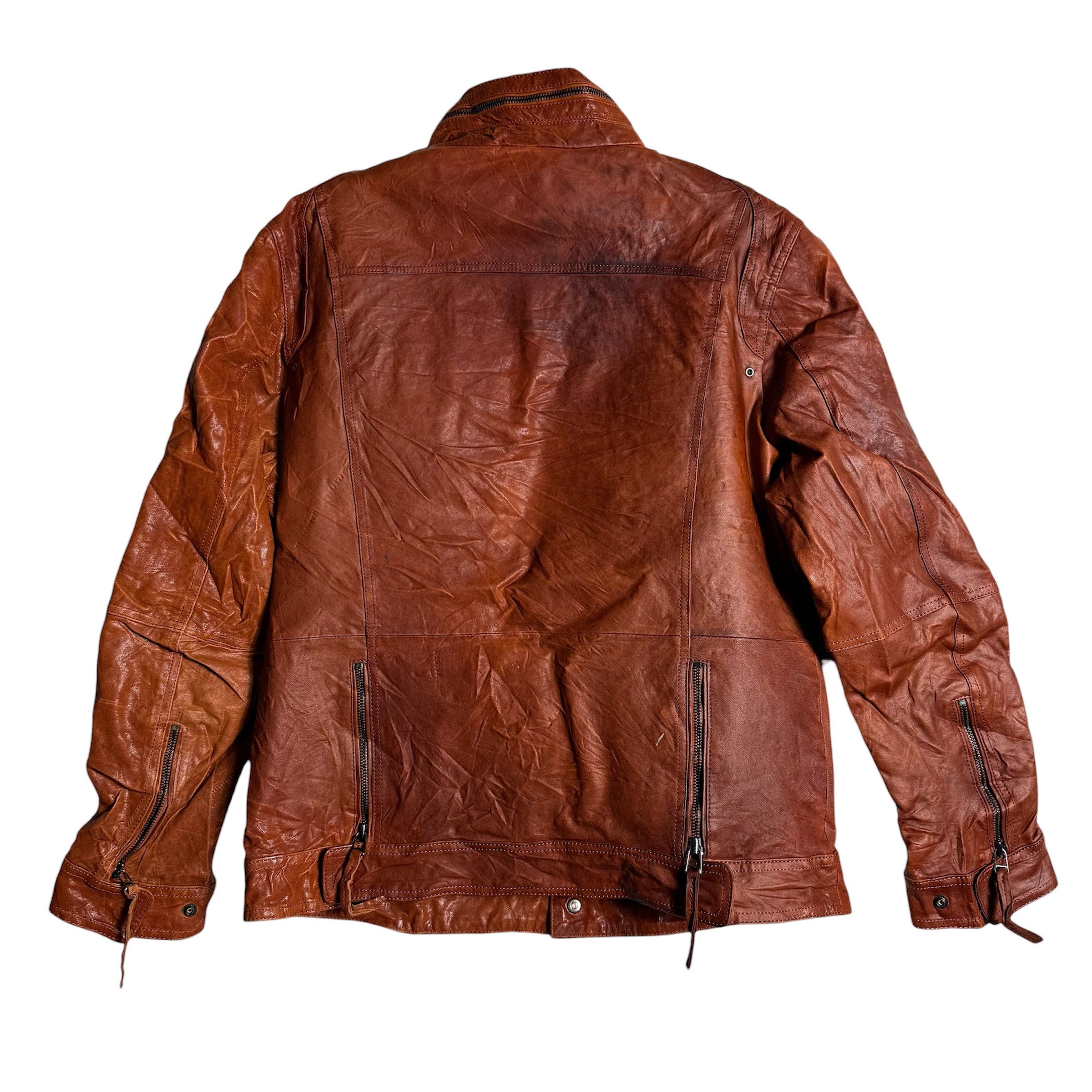 Genuine Leather 🔥RARE🔥Vintage Bassowicus Men Leather Jacket Daytona Size US L / EU 52-54 / 3 - 7 Thumbnail