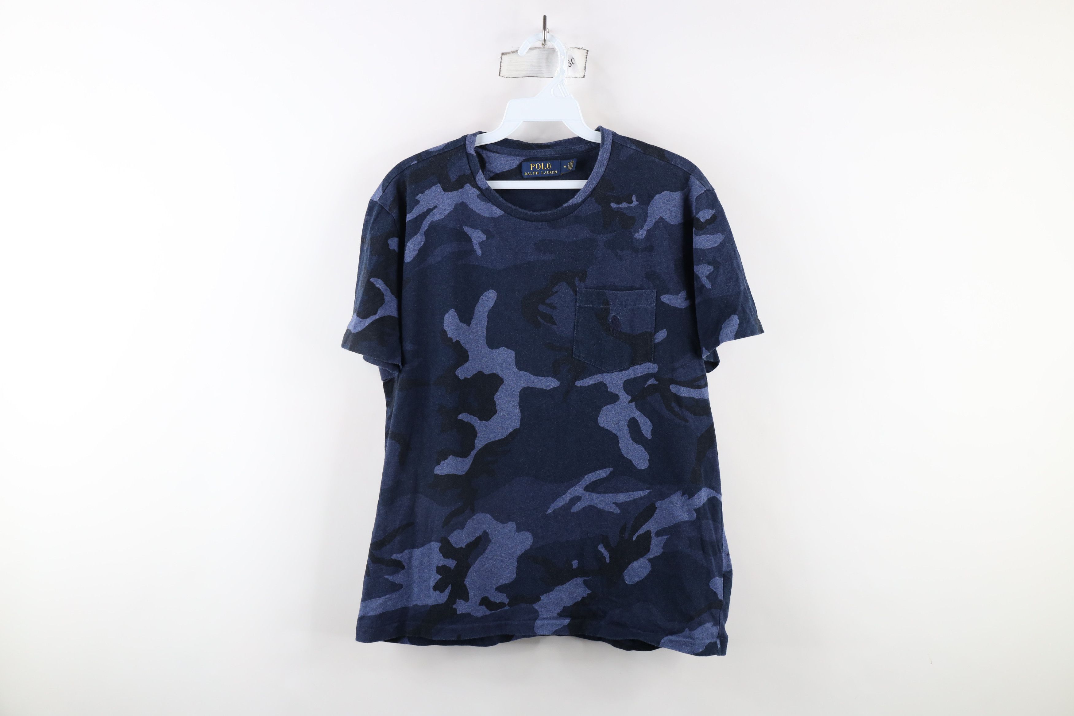 Ralph Lauren × Vintage Vintage Ralph Lauren Camouflage Short Sleeve Pocket T-Shirt Size US M / EU 48-50 / 2 - 1 Thumbnail